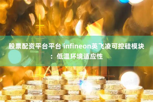 股票配资平台平台 infineon英飞凌可控硅模块：低温环境适应性